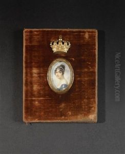 Portrait De L"imperative Josephine En Buste De Trois-quarts Vers La Gauche Presque De Face by Jean-Baptiste Isabey