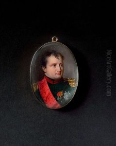 L"empereur Napoleon Ier En Uniforme De Colonel Des Chasseurs A Cheval De La Garde Imperiale by Jean-Baptiste Isabey