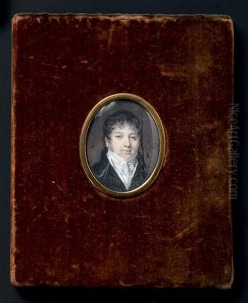 Portrait D'homme De Qualite Coiffe De Boucles - view 1