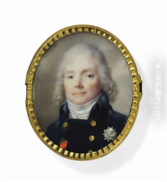 Charles Maurice De Talleyrand-perigord (1754-1838), In Blue Double-breasted Coat With Brass Buttons, White Stock, Wearing The Breast-star And Badge Of The Imperial French Order Of The Legion Of Honour - view 1