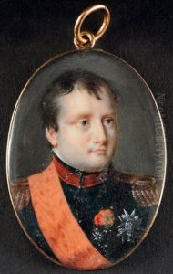 L'empereur Napoleon Ier En Buste En Uniforme De Colonel Des Chasseurs A Cheval De La Garde, Portant Ses Decorations