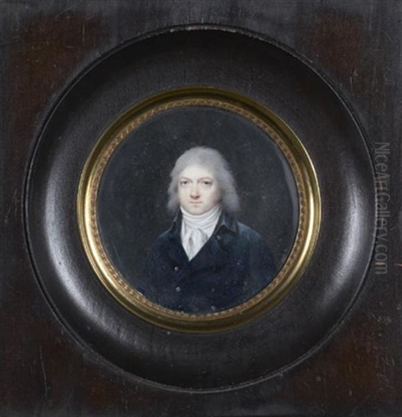 Portrait D'homme A La Redingote, Miniature - view 1