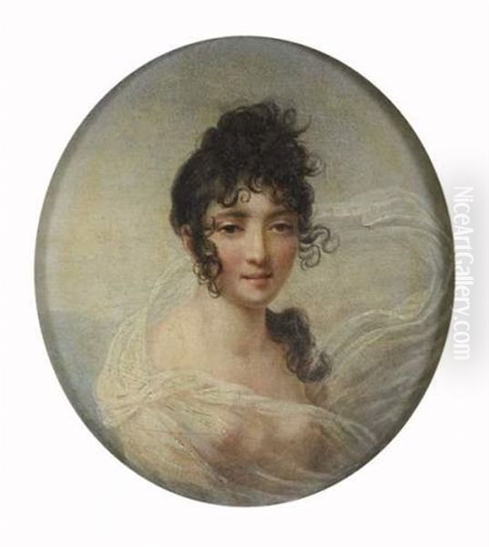 Portrait De Jeune Femme Au Voile Blanc - view 1