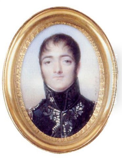 Prince Jerome Bonaparte En Uniforme, Vu Sur Fond De Ciel Nuageux, Coiffe De Fines Meches - view 1