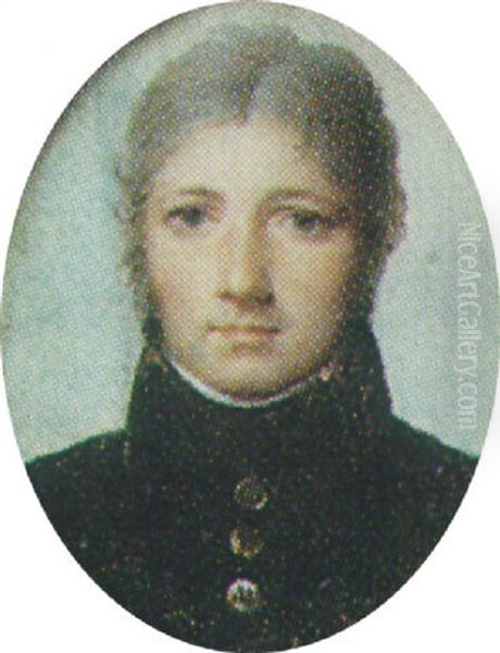 An Officer With Short Hair And Side-whiskers Wearing A Blue Uniform - view 1