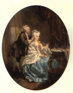 An Elegant Lady With Her Hairdresser