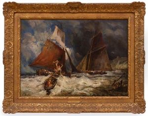 The Squall by Louis-Gabriel-Eugene Isabey