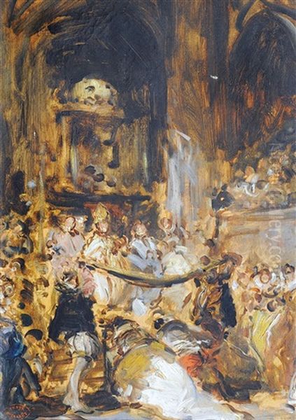 Scene D"interieur D"eglise - view 1
