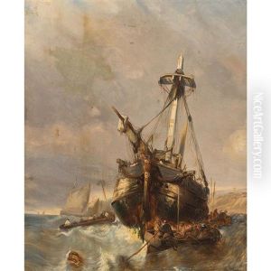 Navire Dans La Tempete