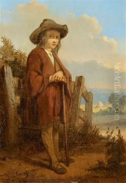Landscape With A Youth - view 1