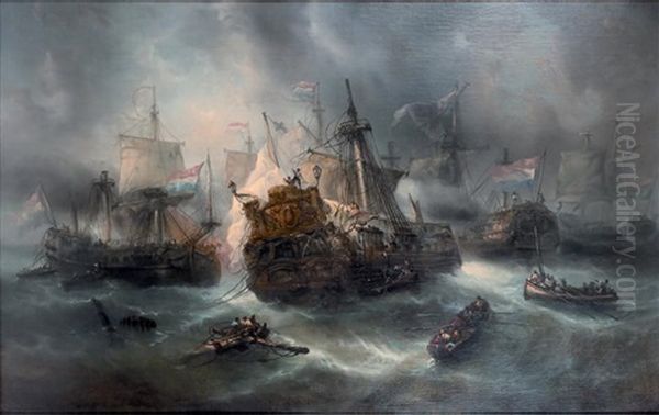 Scene De Bataille Navale - view 1