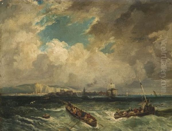 Navires Au Large D'une Ville - view 1