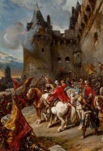 Defending The Chateau by Louis-Gabriel-Eugene Isabey