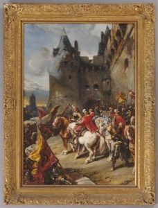 Defending The Chateau by Louis-Gabriel-Eugene Isabey