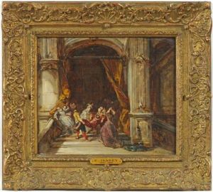 Assassinat Du Duc De Guise by Louis-Gabriel-Eugene Isabey
