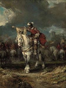 The Trumpeteer by Louis-Gabriel-Eugene Isabey