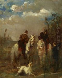 Zwei Reiter Erkundigen Sich Nach Dem Weg Zwei Reiter Erkundigen Sich Nach Dem Weg