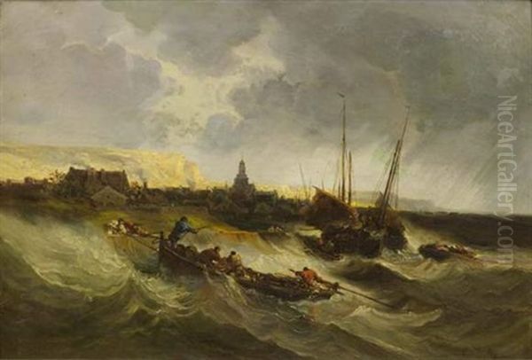 Pecheurs Dans La Tempete - view 1