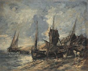 Bateaux Sur Le Rivage