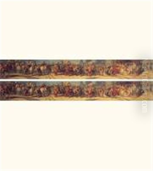 Le Mariage (+ Le Bapteme, Oil On Wood; 2 Works) - view 1