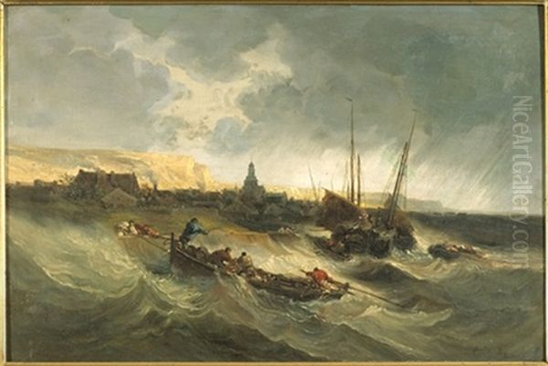 Mer Houleuse Pres De Dieppe - view 1