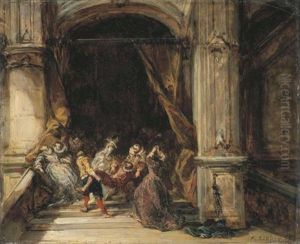 L'assassinat Du Duc De Guise by Louis-Gabriel-Eugene Isabey