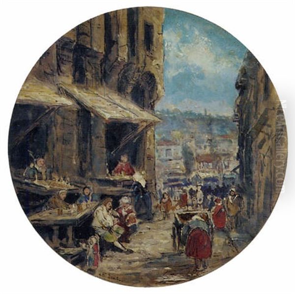 A Street In A French Town - view 1