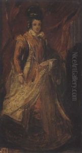 Portrait De Femme by Louis-Gabriel-Eugene Isabey