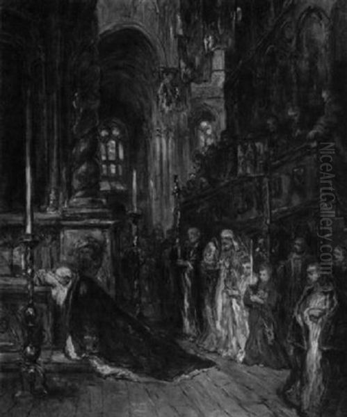 Feierliche Kardinals-messe In Einer Franzosichen Kathedrale - view 1