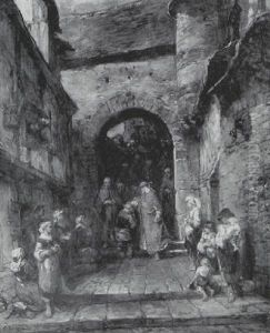 La Benediction Du Cardinal by Louis-Gabriel-Eugene Isabey