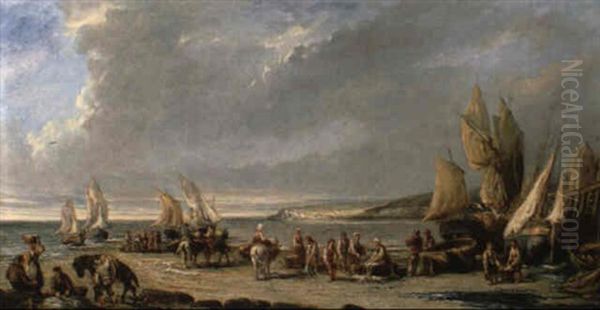Strandgezicht Met Vissersvrouwen - view 1
