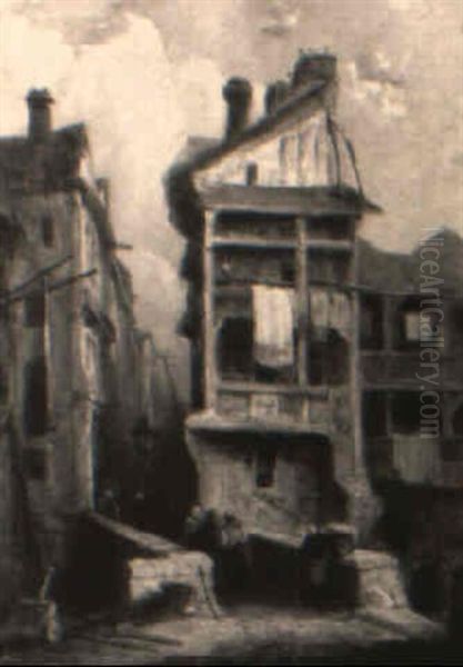 Old Quarter Of A French Town - view 1