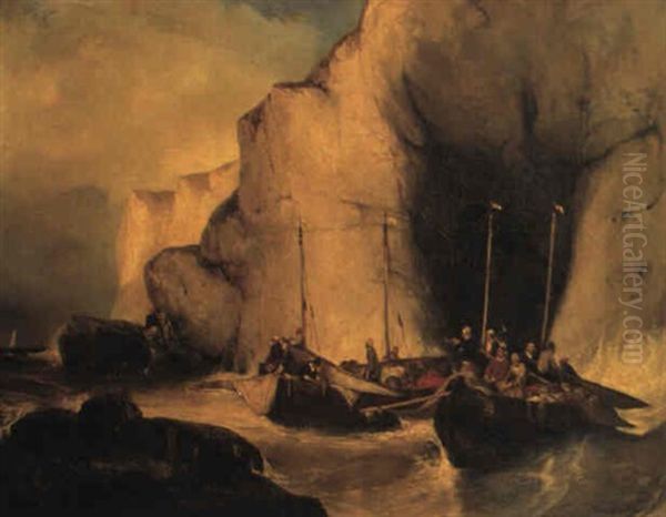 Pecheurs Sur La Cote - view 1