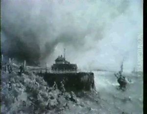 Sturm An Der Kuste by Louis-Gabriel-Eugene Isabey