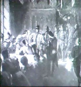 Die Gefangennahme Des Konigs by Louis-Gabriel-Eugene Isabey