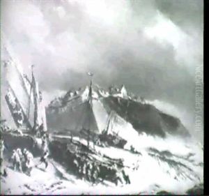 Sturm An Der Kuste by Louis-Gabriel-Eugene Isabey
