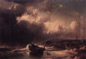 Launching A Fishing Boat
