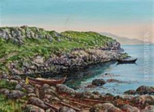 Scene From Faroe Islands by Christen Holm Isaksen