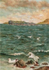 Sofugle, Hav Og Fjelde by Christen Holm Isaksen