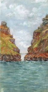 Bro Mellem Fjelde by Christen Holm Isaksen