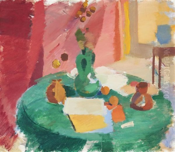 Nature Morte Med Frukter Och Bocker - view 1