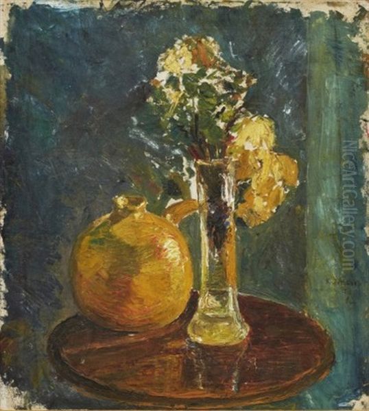 Stilleben Med Blommor I Vas - view 1