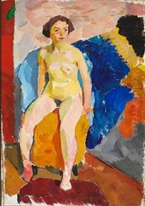 Sittande Model (seated Model) by Karl Isakson
