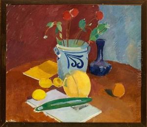 Still Life With Lemons And A Vase