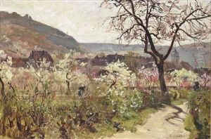 Le Village De Buere Pres De Besancon by Marie-Victor-Emile Isenbart