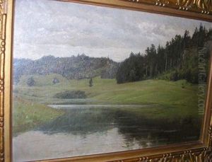 Lac De Montagne by Marie-Victor-Emile Isenbart