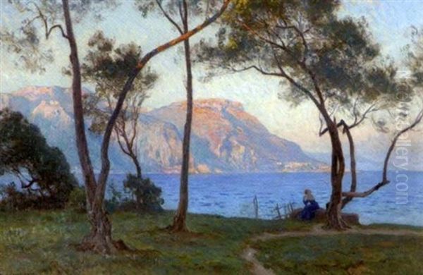Femme Au Bord Du Lac - view 1