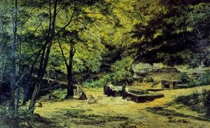 Les Lavandieres by Marie-Victor-Emile Isenbart