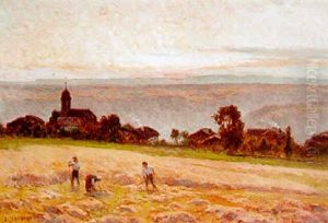 Moissons En Franche-comte by Marie-Victor-Emile Isenbart