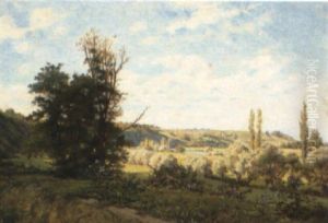 Rural Landscape by Marie-Victor-Emile Isenbart